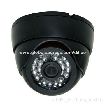 CCTV CMOS dome camera, 24 PCS LED, 3.6/6.0mm lens optionalNew